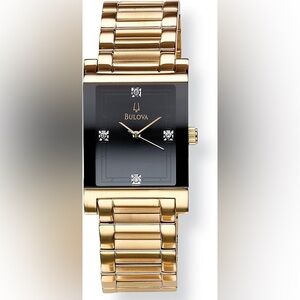 Bulova  Men’s 97F50 Watch with Diamond Accent